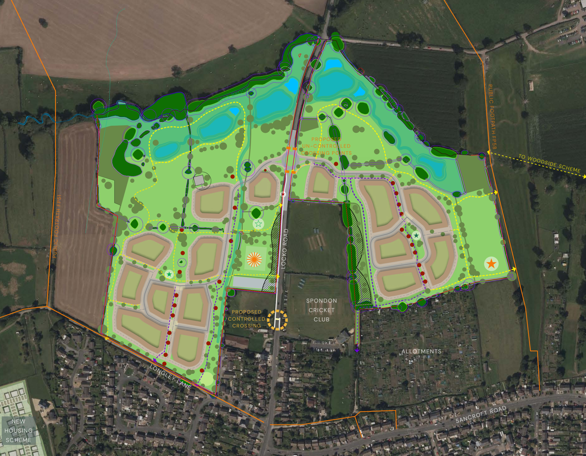 Illustrative concept masterplan of the proposed development